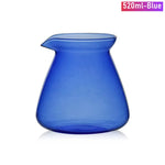 vase moderne opaque couleur bleue orange 200ml 520ml verre borosilicate