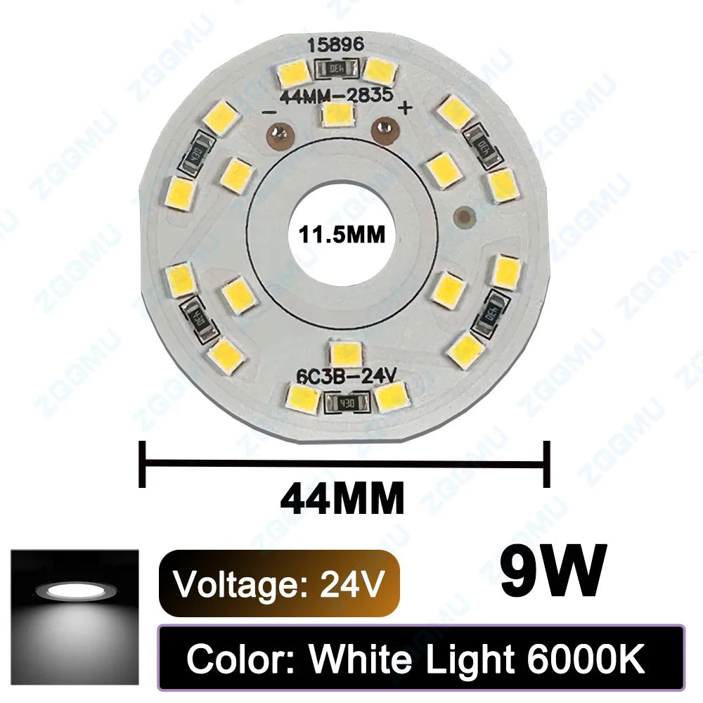 panneau led rond blanc 24v plaque lumineuse smd 2835 petite source lumière intérieur