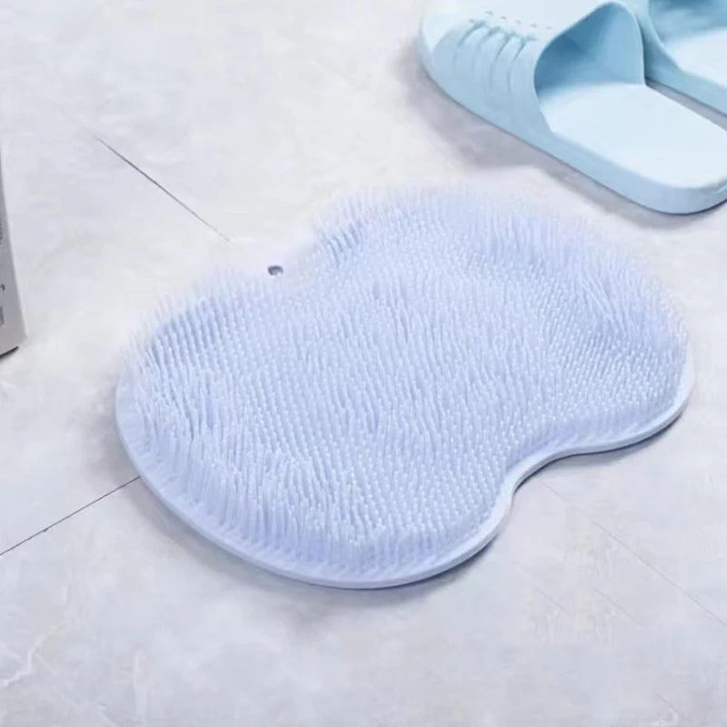 tapis bain silicone rose clair surface rugueuse moderne