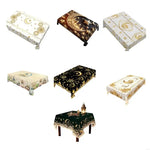 nappe polyester coton or blanc noire motifs islamiques classique adhésive noël grâce nouvel an