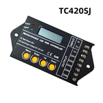 contrôleur led programmable wifi noir 12v 24v 5canaux 20a rgbw cct dim clips lcd