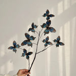 décoration intérieure branche artificielle papillons bleu violet branches naturelles maison mariage anniversaire