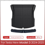 tapis sol voiture tesla model noir rayures horizontales moderne antidérapant imperméable