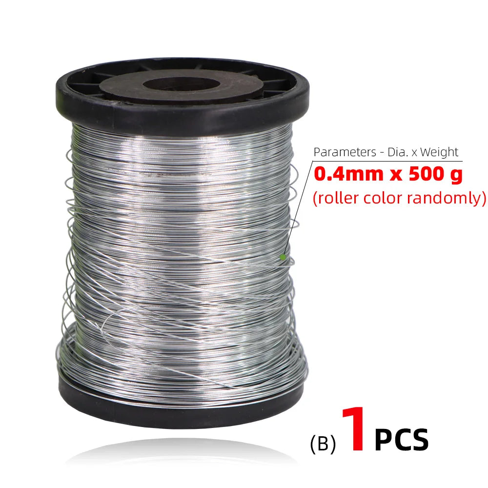 fil fer galvanisé argenté lisse 250g 500g 1000g rondelles plastique apiculture fondation nid abeille