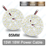 plaque led 18w 85mm blanc moderne diodes led 54 85v ccc certifié 45 48v