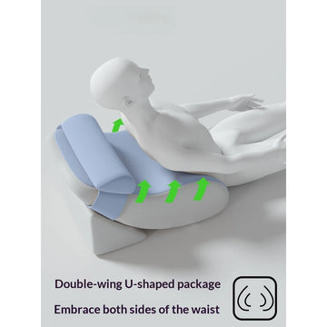 coussin support mousse mémoire forme gris beige antidérapant contemporain ergonomique lavable