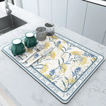 tapis séchage vaisselle microfibre moderne noir respectueux environnement 20cm 30cm 30cm 40cm 40cm 50cm