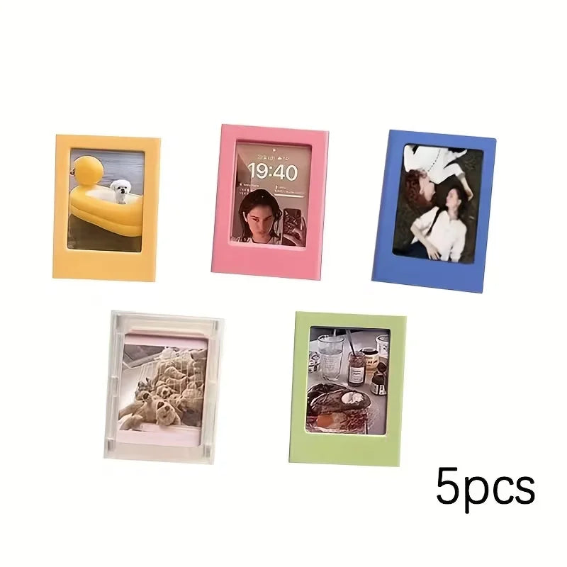cadres photo magnétiques modernes couleurs vives portraits paysages animaux transparents intérieur festive