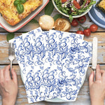 Set de table en papier porcelaine beige 33x40cm sur table de fête décorée