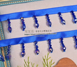 rubans décoratifs pendantes mariage bleu noir rose vert marron beige