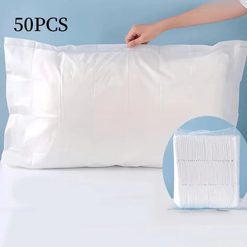 taies d'oreiller jetables blancs 50 100 pièces non tissées imperméables hôpitaux