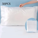 taies d'oreiller jetables blancs 50 100 pièces non tissées imperméables hôpitaux