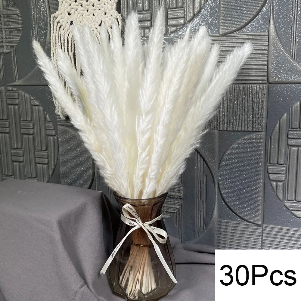 décoration maison plumes séchées naturelles rustiques mariage anniversaire baby shower