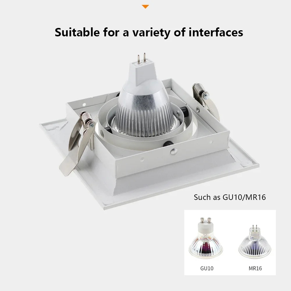 Spot LED moderne noir blanc réglable angle 30° salon chambre cuisine
