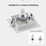 Spot LED moderne noir blanc réglable angle 30° salon chambre cuisine