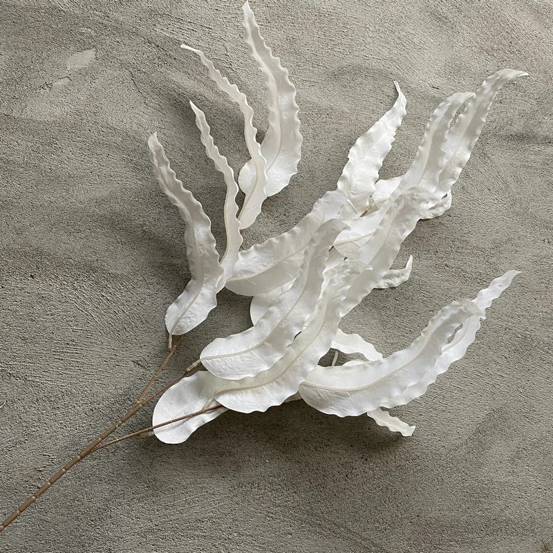 feuille varech artificielle longue décoration mariage fleurs séchées fausses plantes intérieur décoratif rose
