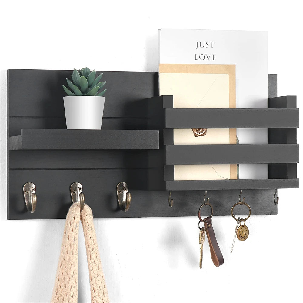 porte clés mural bois moderne grille suspension chiens entrée décoration écologique support.storage