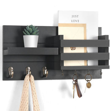 porte clés mural bois moderne grille suspension chiens entrée décoration écologique support.storage