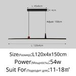 suspension lumineuse moderne minimaliste noir rouge rectangulaire lisse intérieur salon chambre