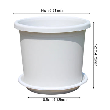 pot fleurs plastique moderne vert clair drainage support plateau transparent ventilation hydroponie