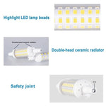 Ampoule LED R7S 220V 10W 15W 20W blanc moderne sans scintillement 80000h