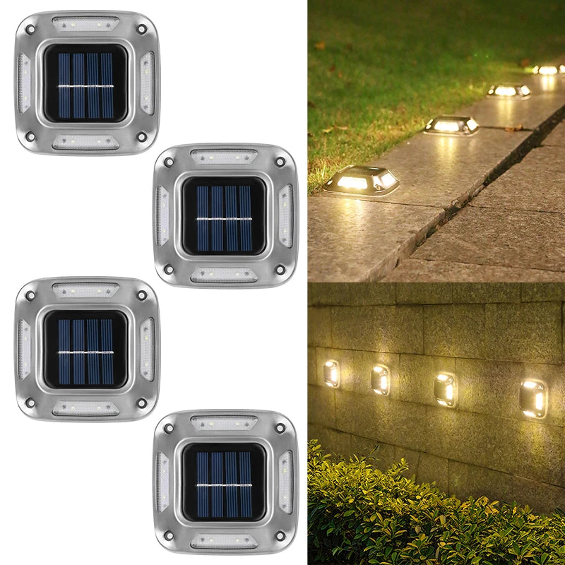 lampe solaire extérieure moderne argentée noire ip65 led autoinstallation vis fixations