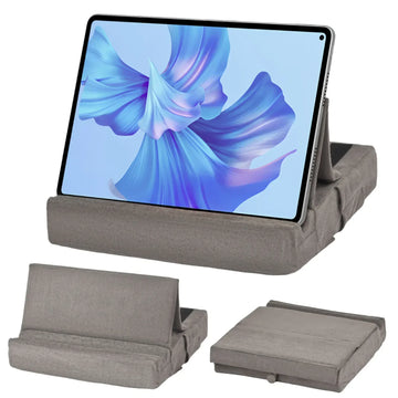 support tablette pliable rangement stylos modernes tissu doux portable gris rose bleu