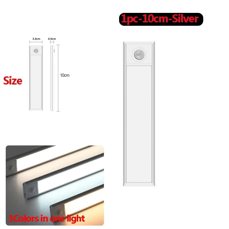 veilleuse led motion sensor sous meuble 20cm 30cm 40cm 50cm blanc moderne minimaliste