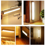 lampe led veilleuse sans fil détecteur mouvement aimantée blanc flux lumineux moderne urgence chambre