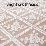 nappe blanche brodée fleurs classique imperméable usage extérieur intérieur mariage fêtes saisonnelle