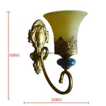 lustre suspendu classique céramique verre opalescent vintage motifs floraux dorés