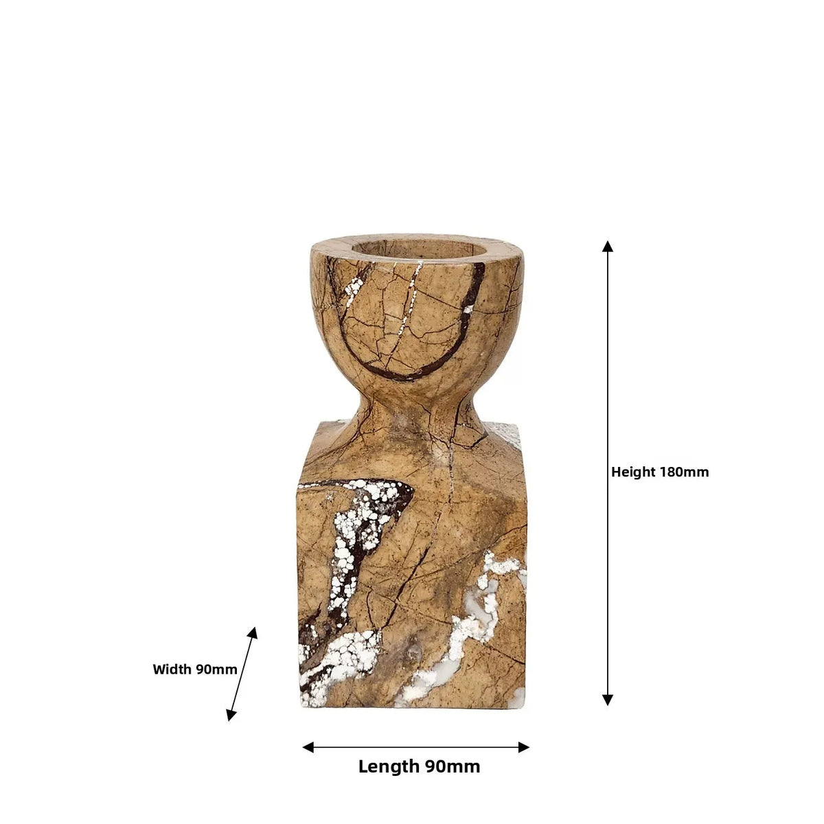 décoration maison moderne vase support bougie marbre noir blanc bois naturel minimalisteintérieur salon chambre