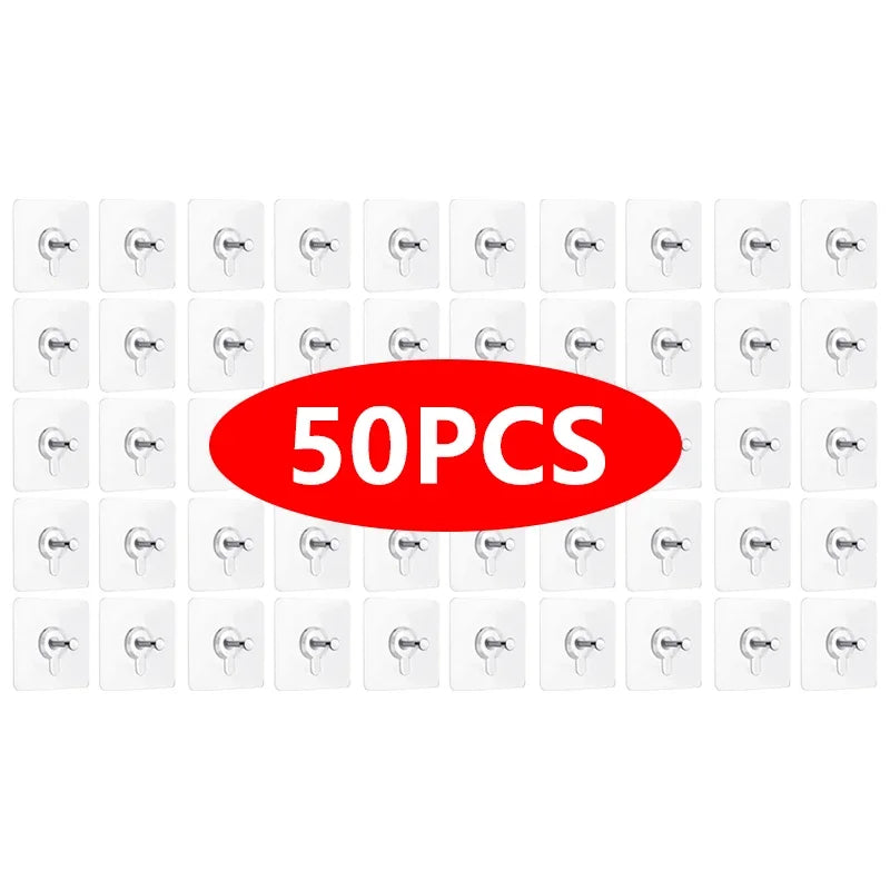 crochets muraux adhésifs transparents modernes sans perçage porte clés cadres affiches 6x6cm