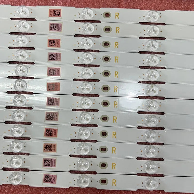 bande lumineuse led blanc rondeles translucides moderne qr codes connecteurs