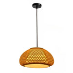 lampe suspendue moderne rustique rotin naturel salon chambre e27 plafonnier boîte opaque chaînes