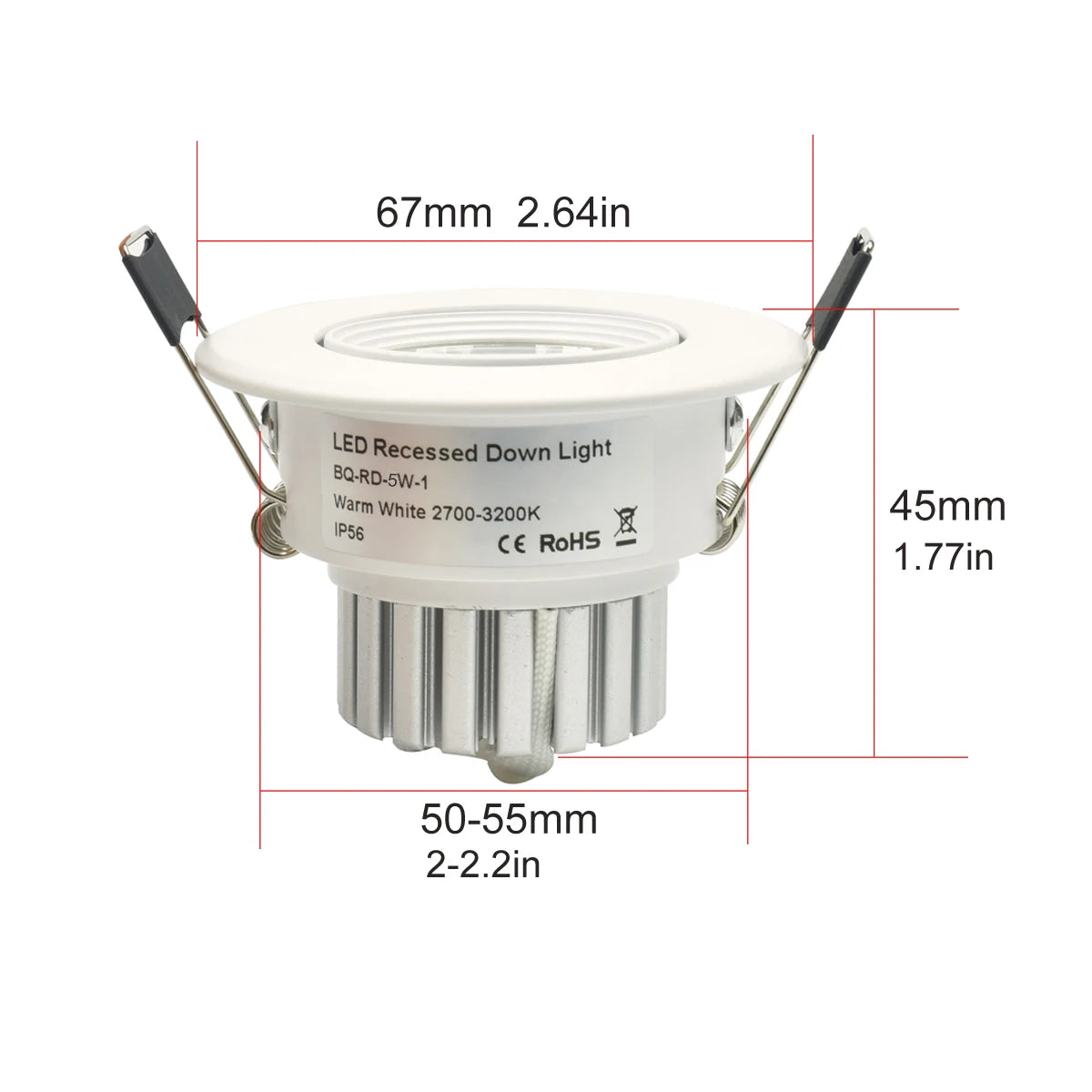 spots led encastrables antiéblouissement 5w blancs modernes adaptateur cable 220v