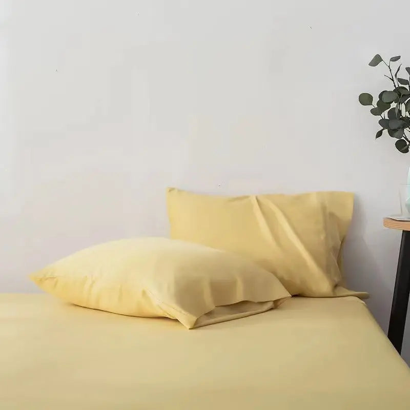 lot draps lit unis vert pastel coton doux moderne chambre maison