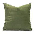 coussins décoratifs modernes nordique vert olive motif plissé texture polyester 45x45cm