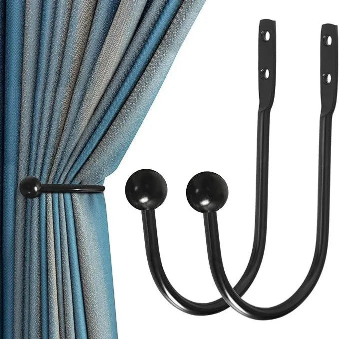 crochet mural moderne noir uni opaque crochets vis bouchons