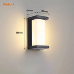 applique murale led moderne noire blanche ip65 vis fixations aluminiumextérieur