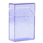 boîte cigarettes transparente paillettes moderne blanche rose verte bleue jauneviolette