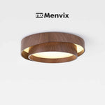 lampe led bois moderne minimaliste marron clair doré veineux lumières télécommande adjustable