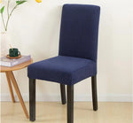 housses chaise moderne gris tissu petits points polyester coton plage fauteuil mariage banquet protection