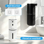 distributeur savon automatique blanc noir tactile hd écran mousse liquide rechargeable usb