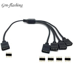 connecteur câble led rgb noir 24v 3528 3014 5050 5730 cee ans