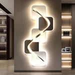 applique murale contemporaine led blanc gris spirale relief 100x46cm 120x55cm