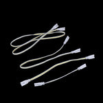 câble flexible blanc jaune rayures horizontales modernes connecteurs led t4 t5 t8 24v 20cm