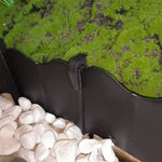 grille jardin moderne pliable couleurs vert rouge blanc noir texture plissée clips fixation