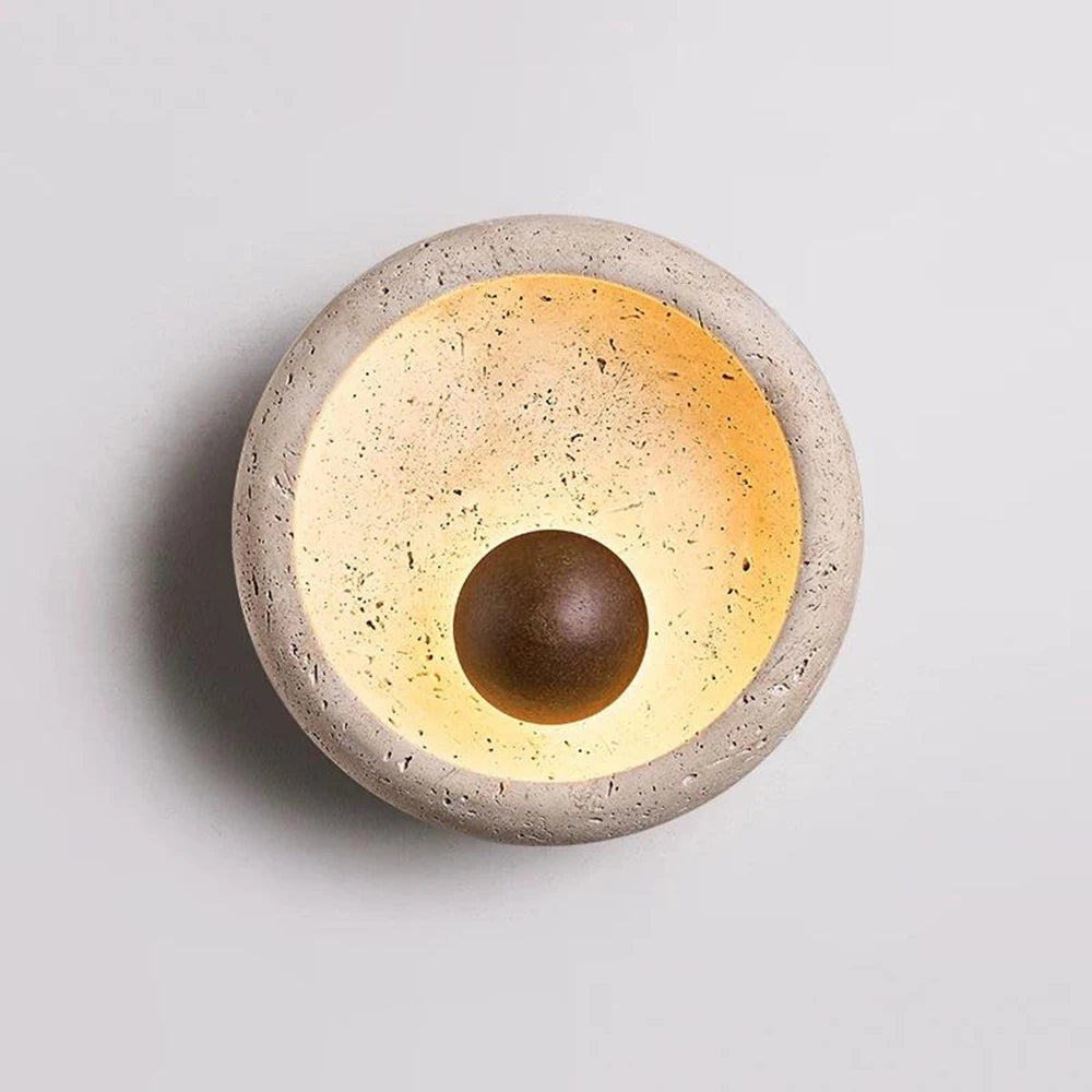 lampe murale moderne appliques murales led gris clair brun foncé texture marbrée éclairage quotidien