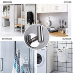 porte serviettes mural acier inoxydable moderne noir doré argenté lisse brillant minimaliste